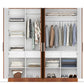 Four Door Wardrobe with Mirror in MDF