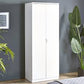 White MDF Wardrobe with Garment Bar Zavior Furniture