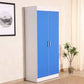 Aqua Splash 2 Door Wardrobe in White &amp; Blue Finish