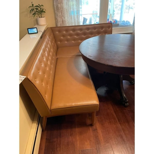 Riordan Mid-Century Modern 2-Piece Dining Nook Banquette Set