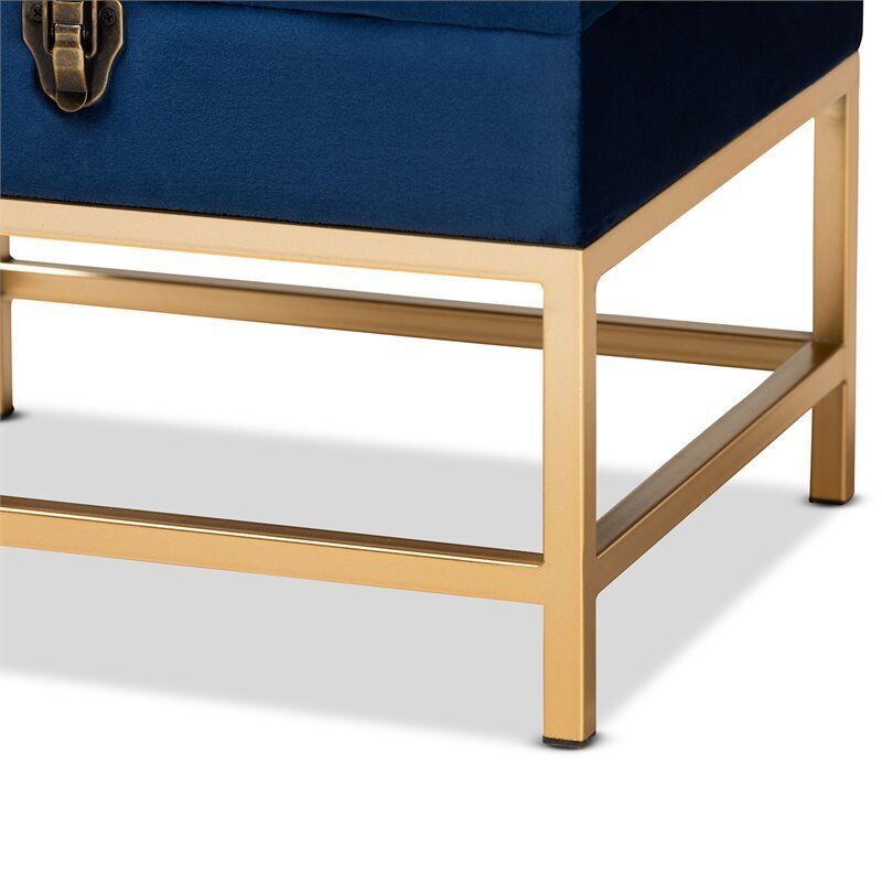 Aliana Luxe Velvet Storage Ottoman