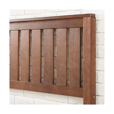 Espresso Solid Wood Plat Form Bed