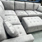 Corner Sofa with Storage Ottoman