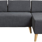 Augustus Mid-century Modern Fabric Chaise Sectional