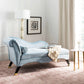 Safavieh Mid-Century Velvet Grey Chaise