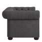 Grey Extra Long Tufted Modular Sofa