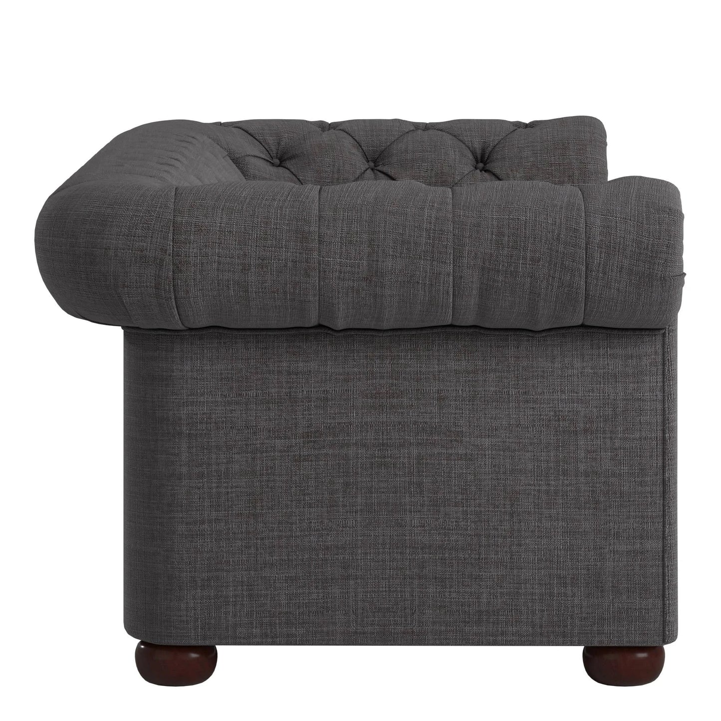 Grey Extra Long Tufted Modular Sofa