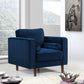 Velvet fabric contemporary tufted sofa