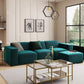 Carlos Blue Velvet Modular Sofa
