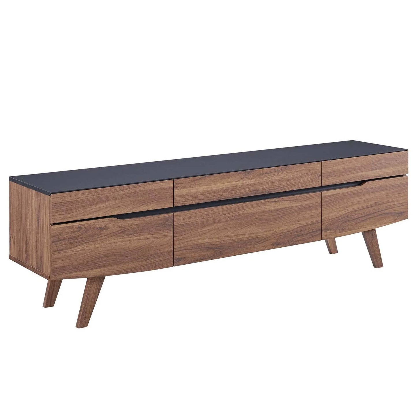 Tv stand in walnut gray