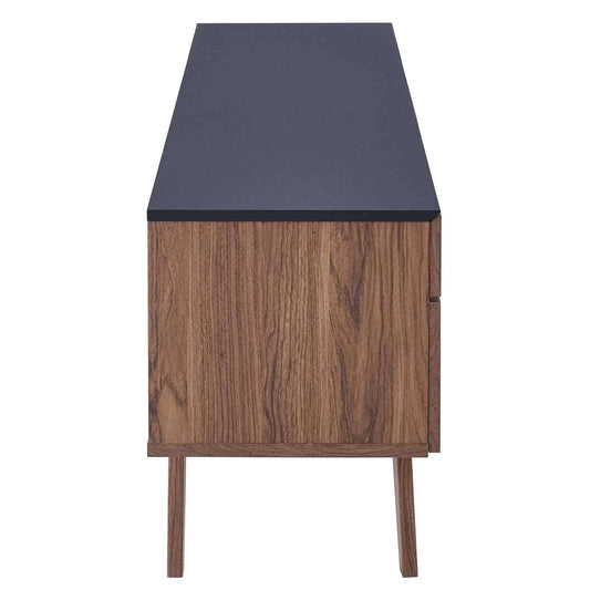Tv stand in walnut gray