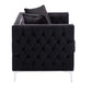 Silver Orchid Winters Velvet Loveseat