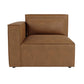 Zavior Furniture Faux Leather Sectional Sofa