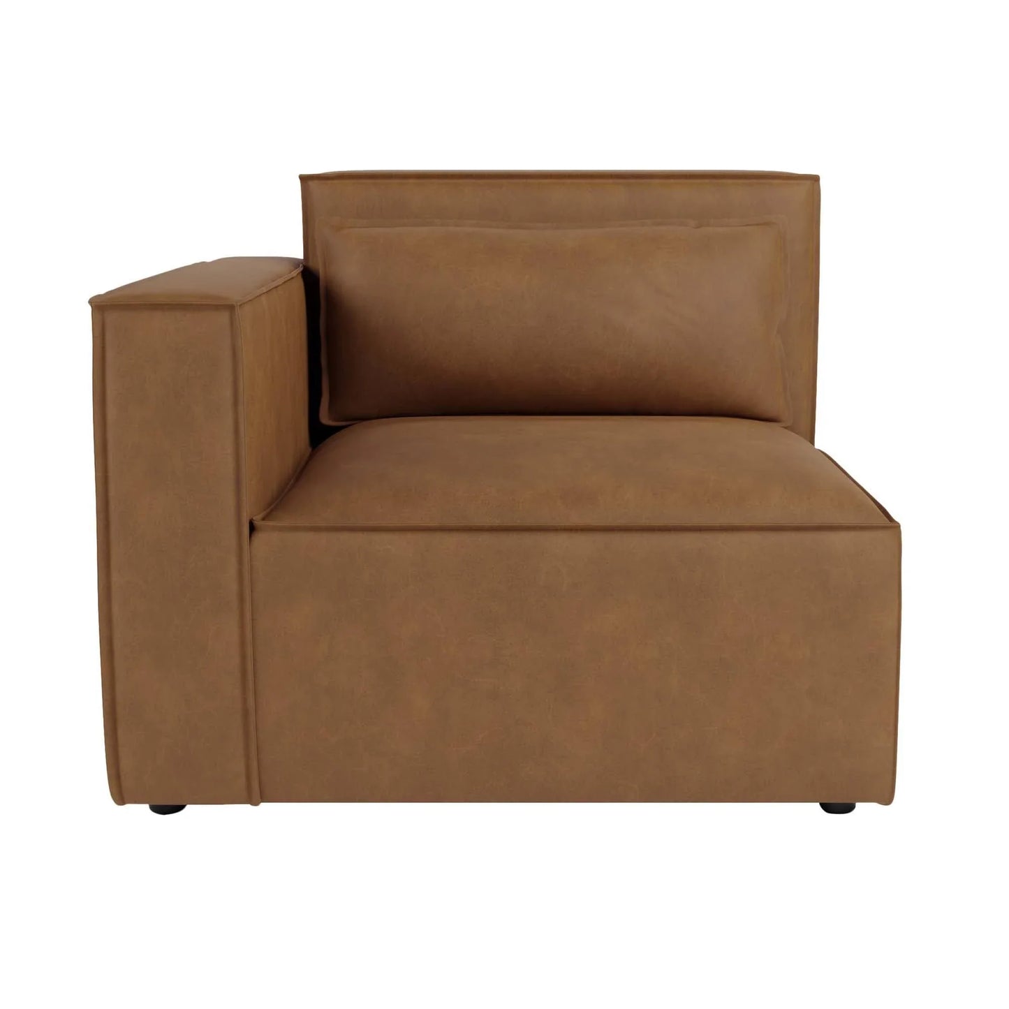 Zavior Furniture Faux Leather Sectional Sofa