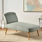 Carisia Mid Century Modern Fabric Chaise Lounge
