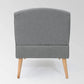 Carisia Mid Century Modern Fabric Chaise Lounge