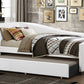 Contemporary Faux Leather Daybed with Trundle