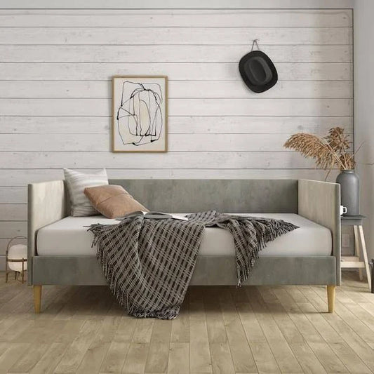 Flint Mid Century Velvet Daybed