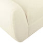 HomePop Modern Sherpa Storage Bench with Wood Legs - Cream