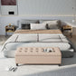 Mission Tufted Fabric Storage Ottoman Bench by Christopher Knight Home