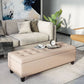 Mission Tufted Fabric Storage Ottoman Bench by Christopher Knight Home