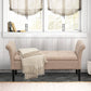 Storage Ottoman Bench with Arms Upholstered Tufted Storage Bench for Bedroom Entryway Bench Footstool with Large Storage
