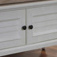 The Gray Barn Old Stone Upholstered Storage Bench - White