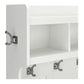 Woodland Hall Tree and Small Shoe Bench with Shelves by Bush Furniture - Cape Cod Gray