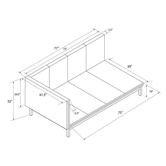 Dayton Full-size Upholstered Daybed