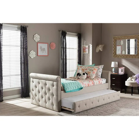 Chester Tufted Twin Daybed with Trundle