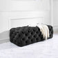 Jumbo Velvet Deep-tufted Ottoman