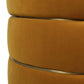 Round Gold Ring Storage Ottoman