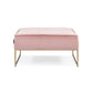 Square Standard Velvet Ottoman