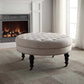 Tufted Round Ottoman Bench
