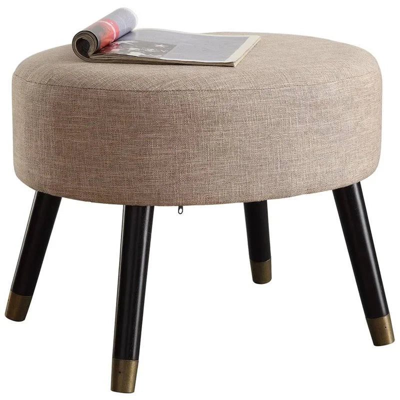 Wide Oval Cocktail Ottoman