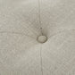 Wide Tufted Oval Standard Ottoman