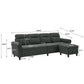 Modern 4-Seater L-Shaped Sectional Sofa with Storage Ottoman