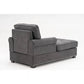 Tufted Two Arms Rolled Chaise Lounge