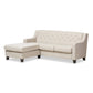 Fabric-Upholstered Tufted 2-Piece Sectional Sofa – Ultimate Comfort & Style