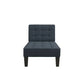Zaviour Furniture Linen Chaise Lounge