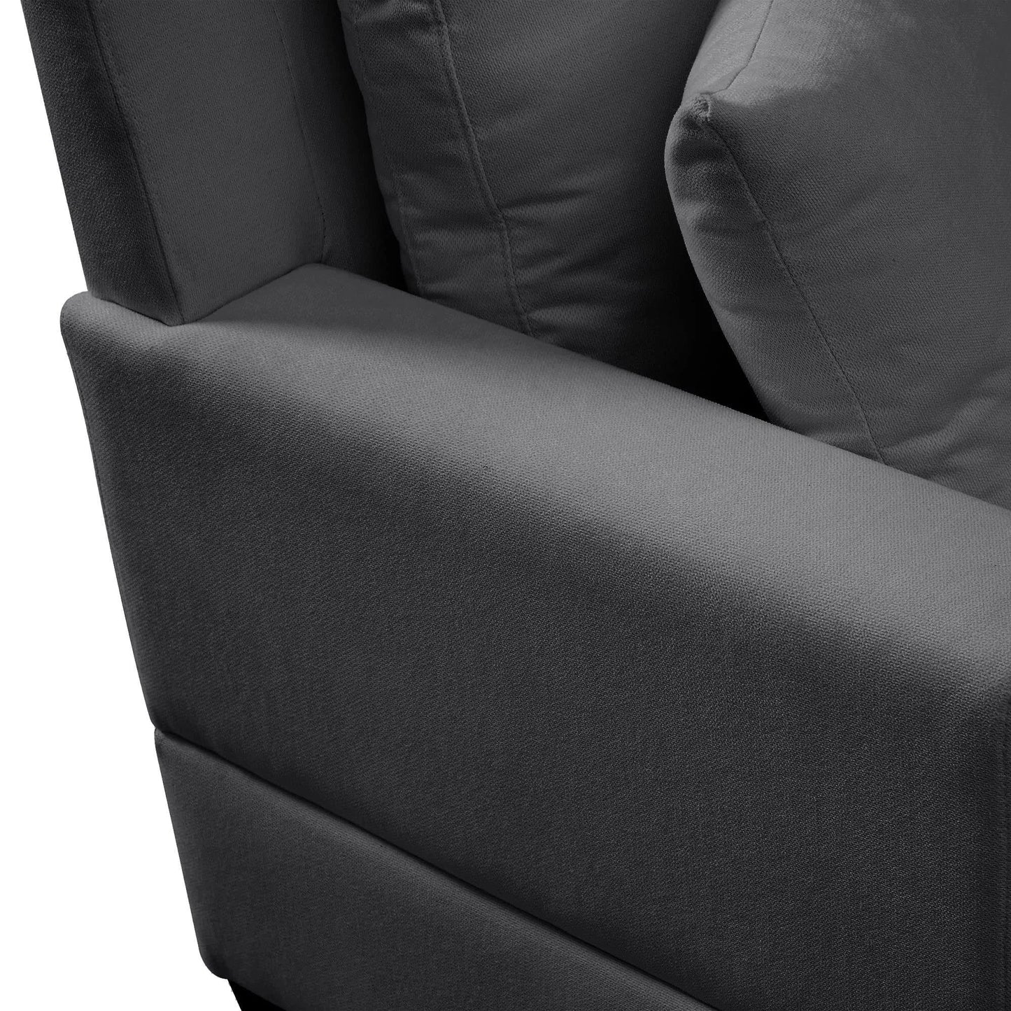 L-Shaped Sectional Sofa - Comfortable & Stylish 4-5 Seat Sofa with Tossing Cushions