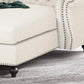 Zviour Tufted Rolled Arms Chaise Lounge