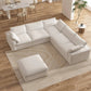 Large Down Filled Corner Sectional Sofa Couch with Ottoman for Living Room Set – Ideal for Dubai Homes