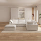 Large Down Filled Corner Sectional Sofa Couch with Ottoman for Living Room Set – Ideal for Dubai Homes
