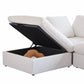 Large Down Filled Corner Sectional Sofa Couch with Ottoman for Living Room Set – Ideal for Dubai Homes