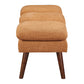 Amanda 54" Mid-Century Bench: Stylish Upholstered Bench for Modern Interiors