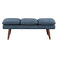 Amanda 54" Mid-Century Bench: Stylish Upholstered Bench for Modern Interiors