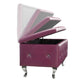 Elegant Upholstered Tufted Storage Bench - Grey | Timeless Design for Dubai Homes