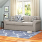 Aadhya Rolled Arm Mid-Century Loveseat Sofa
