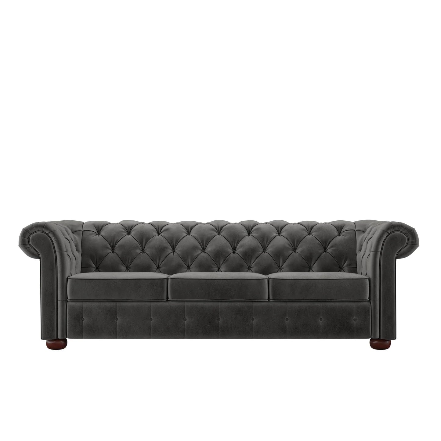 Grey Extra Long Tufted Modular Sofa